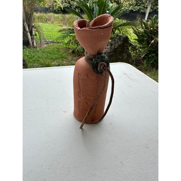 Unbranded Southwestern Decorative Tribal Turtle Impression Terracotta Figurine - Picture 2 of 6